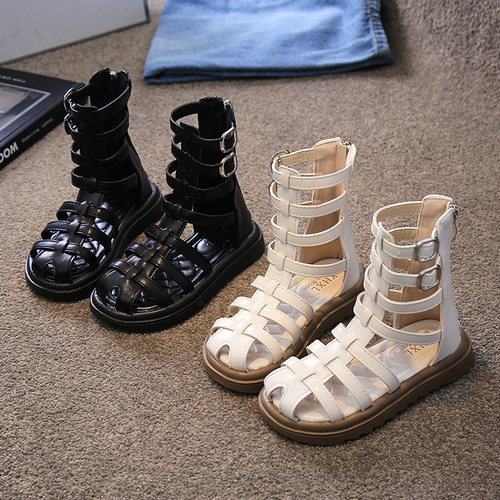 夏季罗马鞋公主女童镂空洋气凉鞋