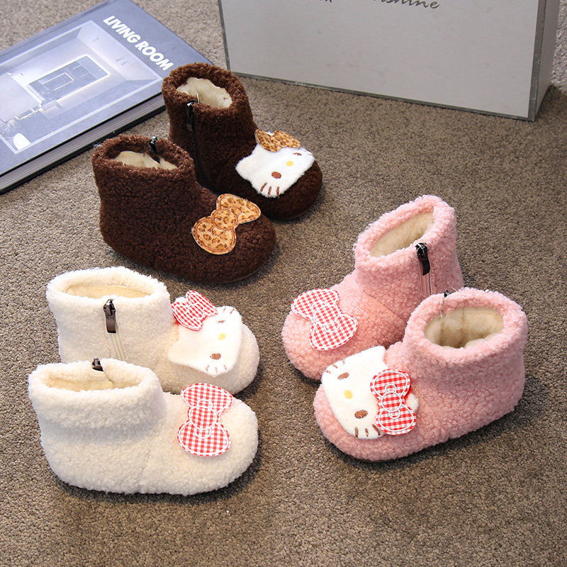 女童棉靴公主风毛毛鞋加绒保暖2025冬季新款儿童宝宝鞋加棉毛毛靴,童鞋/婴儿鞋/亲子鞋,棉靴,淘宝优惠券,粉丝福利购,淘宝优惠卷