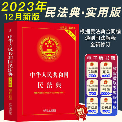 民法典实用版2024年适用中华人民共和国民法典实用版合同司法解释中国民法典理解与适用法条汇编物权法劳动法公司法合同法律书籍