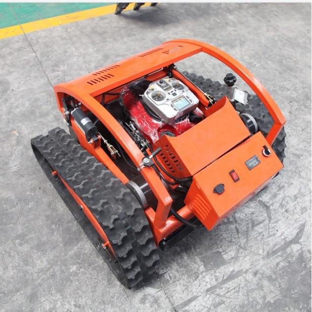 草坪边坡打草机园林开荒汽油碎草机柴油遥控割草机果园履带除草机