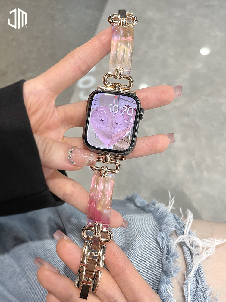 JUNMI适用于苹果手表表带apple watch987654321se