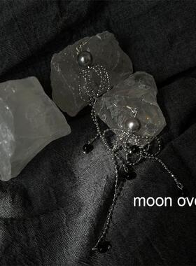 手作纯银耳钩质感流苏耳环可做耳夹