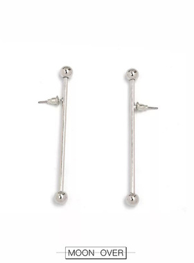 MOON OVER 独立设计 简约金属耳钉 非银针 造型耳环男女同款
