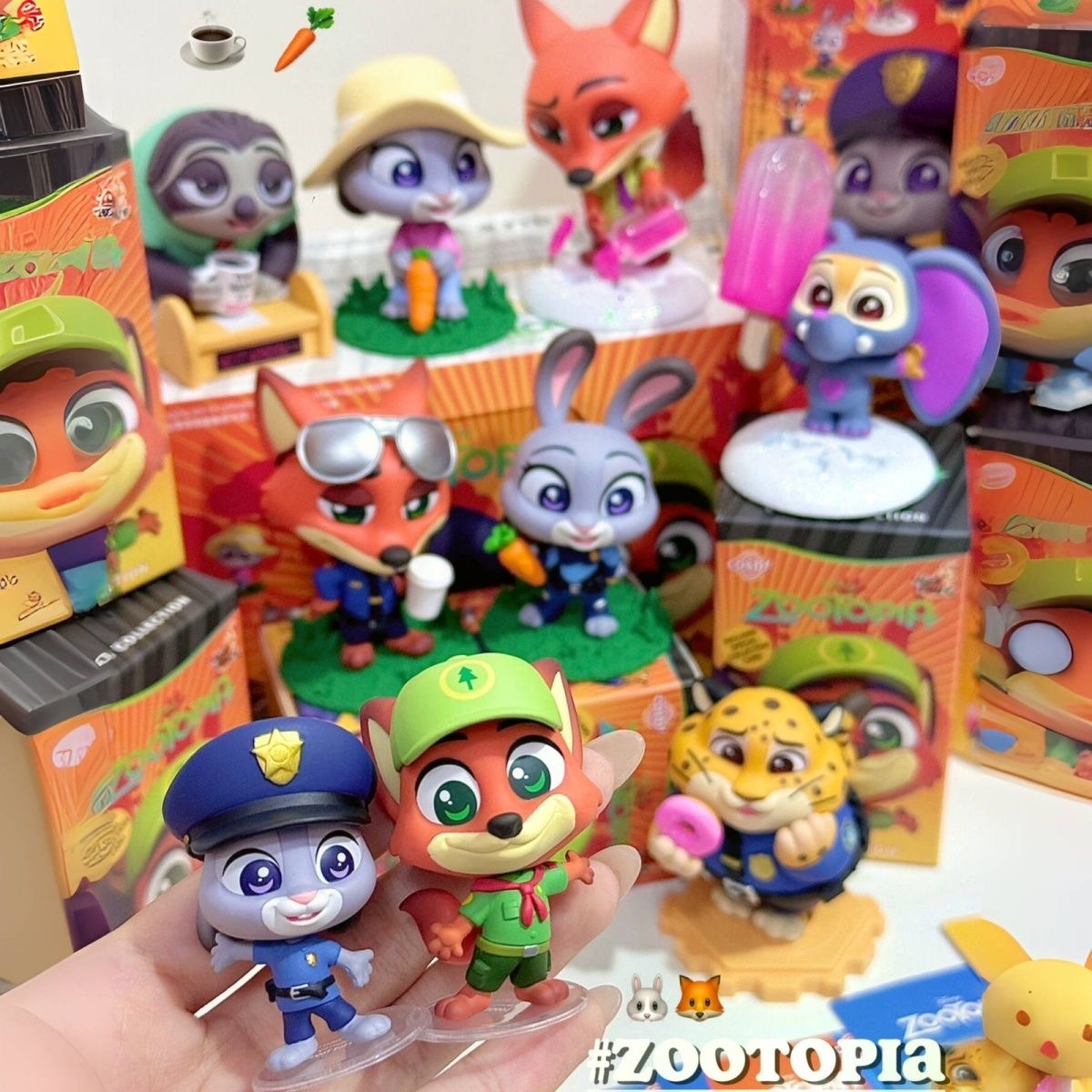 疯狂的动物城动漫周边潮玩摆件桌面装饰q版手办礼物儿童玩具