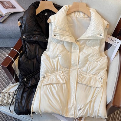 2025冬季新款大码女装爆款炸街今年流行欧货坎肩羽绒棉背心马甲女