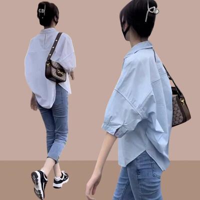 女士短袖衬衫2025夏装新款衬衣