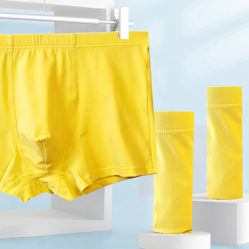 黄色男士内裤本历年红色内裤纯棉平角裤四角裤结婚中腰大码底裤,女士内衣/男士内衣/家居服,男平角内裤,淘宝优惠券,粉丝福利购,淘宝优惠卷