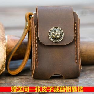 丰田本田大众头层牛皮钥匙套纯手工挂腰高端汽车钥匙保护皮套包男