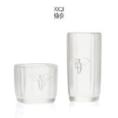 稀奇艺术吴滨 凌波杯 威士忌方形玻璃天使酒杯子中秋生日礼物