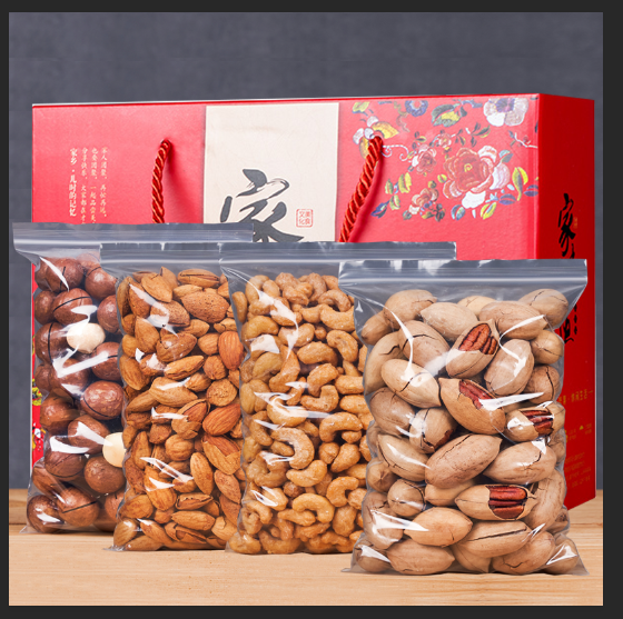 中秋坚果组合干果礼盒大礼包夏威夷果碧根果巴旦木腰果零食1000g