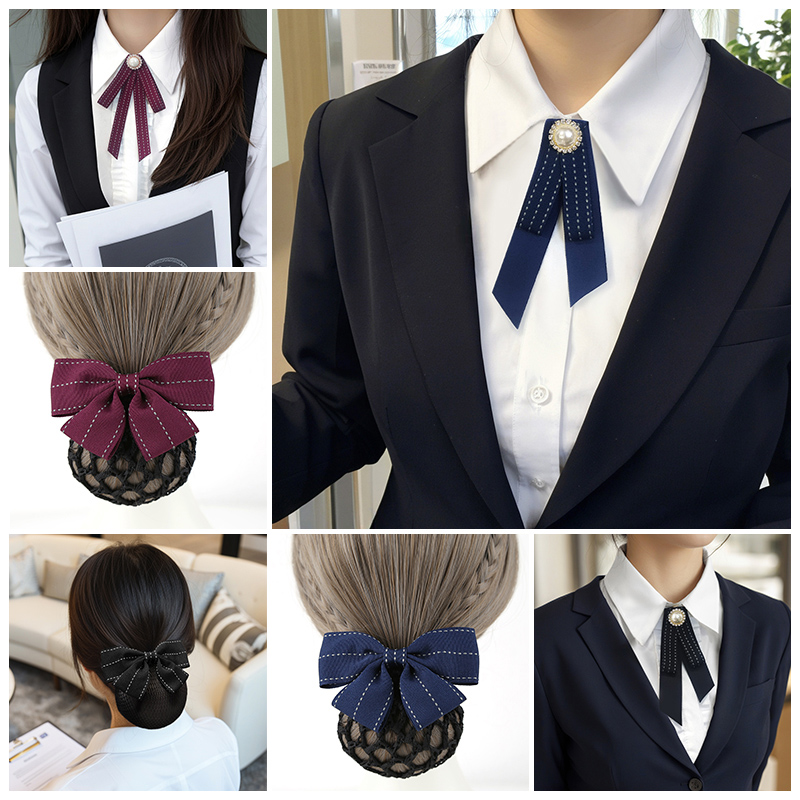 西装领结女工作服制服职业装银行酒店空姐上班百搭简约领花装饰品
