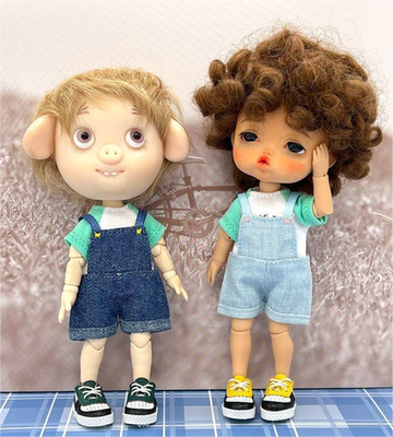 ob11娃衣长裤bjd娃娃背带裤百搭