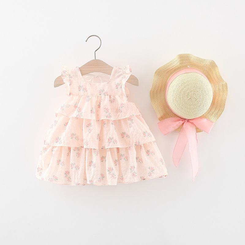 婴幼儿女童夏季连衣裙背心蛋糕裙