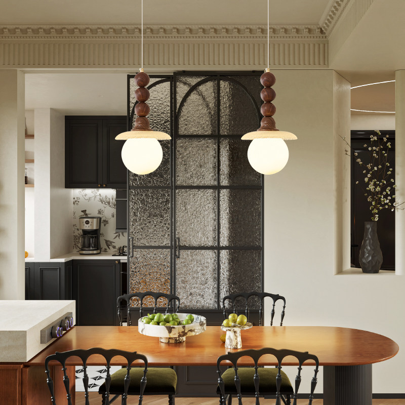 中古风卧室床头小吊灯复古餐厅灯胡桃木色灯具卧室床头可升降灯具,家装灯饰光源,床头/玄关/吧台/过道吊灯,淘宝优惠券,粉丝福利购,淘宝优惠卷