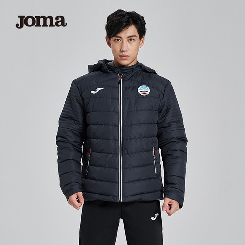 joma荷马拉链男子短款棉服