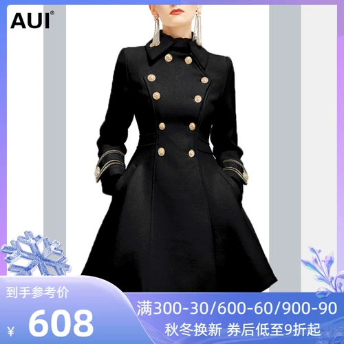 Демисезонное шерстяное пальто, демисезонная куртка, черный шерстяной корсет, в стиле Шанель, яркий броский стиль, коллекция 2023