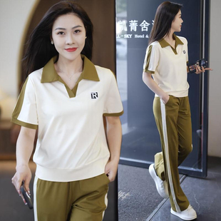 1688阿里巴巴特卖品牌女装夏季便宜大码宽松休闲运动两件套装