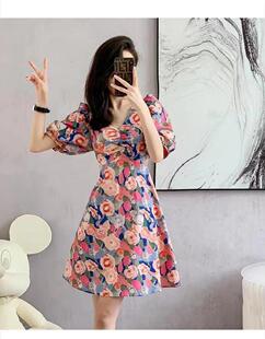 2023夏季 气质显瘦包臀短袖 新款 淘宝爆款 连衣裙 九块九女装 清仓特价