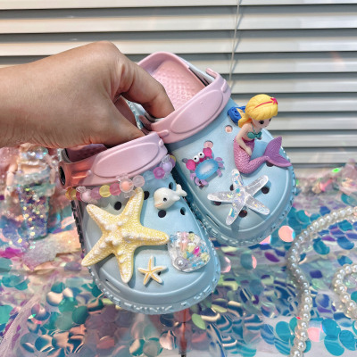 女童夏款洞洞鞋外穿防滑防臭软底