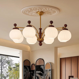 中古风客厅吊灯大气法式大厅主灯美式复古卧室灯2026新款中山灯具