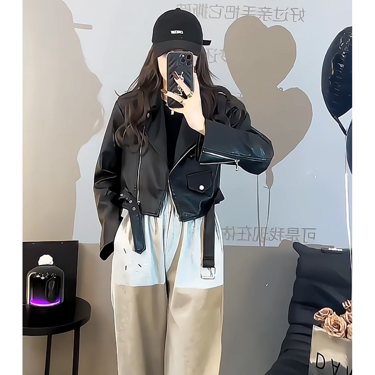 美式机车风气质设计感短款皮衣外套女春季26年流行小个子PU皮夹克,女装/女士精品,皮衣,淘宝优惠券,粉丝福利购,淘宝优惠卷