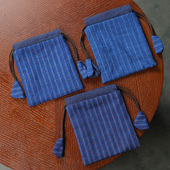 手工土布手串袋手镯袋首饰袋布袋抽绳束口袋绒布袋复古高档盘玩袋