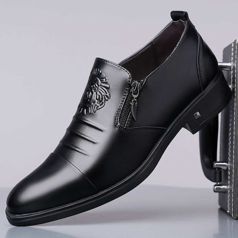 欧洲英伦男士正装潮流休闲时尚男鞋大码透气潮鞋宴会礼服商务新款