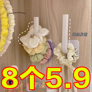 头绳发箍饰品宿舍收纳壁挂发圈挂钩免打孔多功能粘钩橡皮筋整理钩