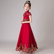 Trẻ em váy công chúa váy cô gái váy cưới bông hoa cô gái piano trang phục sinh nhật chủ nhà buổi tối - Váy trẻ em