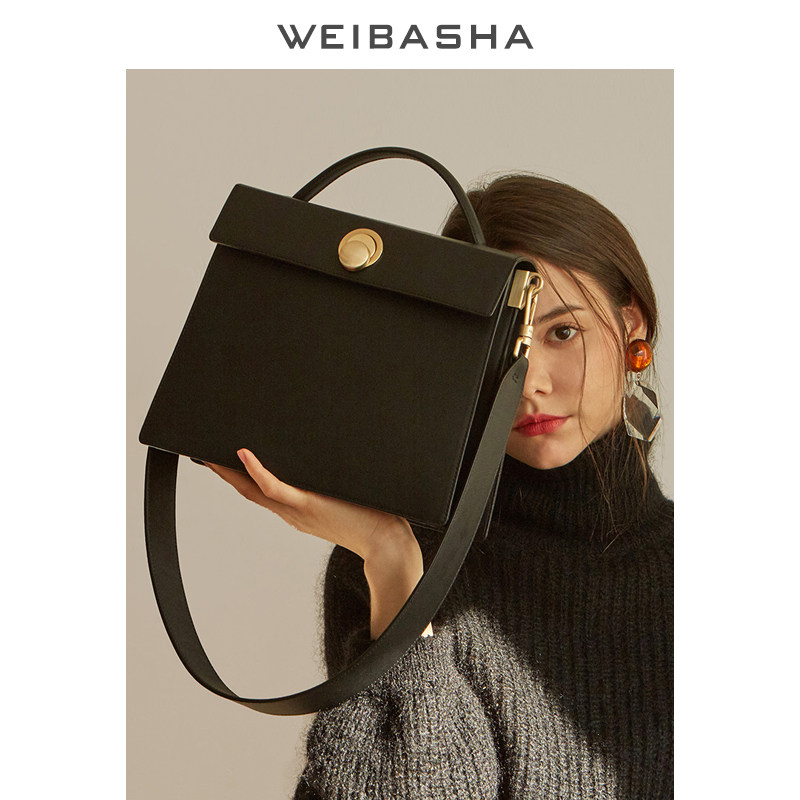 真皮女士包包2020新款小方包风琴手提包百搭单肩包夏天斜挎包女包