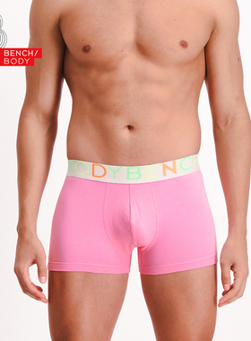 bench/BODY/奔趣2024春夏新品男士棉中腰平角内裤糖果色BXM0311