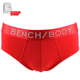 BODY 奔趣2025夏新品 棉质大红男士 BENCH 中腰纯色三角内裤 BUM0309