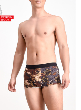 bench/BODY/奔趣2023夏季新品内裤男士印花棉中腰平角内裤BXF0148