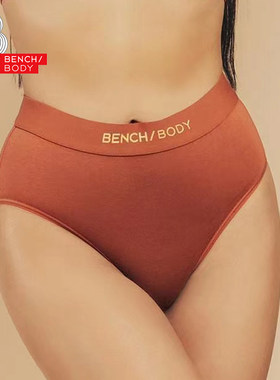 BENCH/BODY/奔趣2025春新品三角裤女纯色中腰舒适内裤GUH0386/90