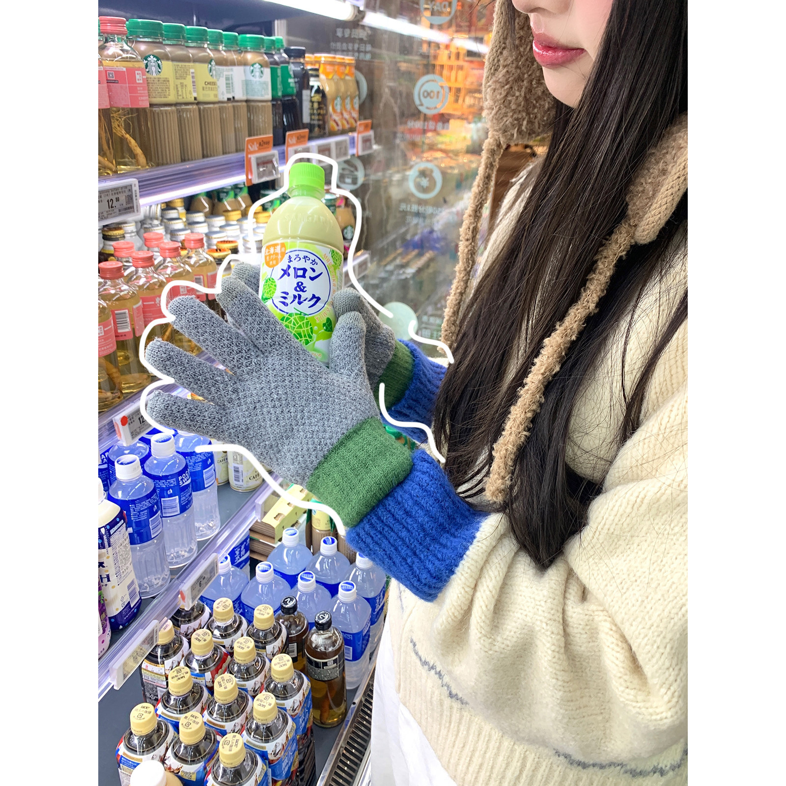 馨帮帮 加厚加绒可触屏针织手套冬季户外骑行防冻保暖分指手套女,服饰配件/皮带/帽子/围巾,手套,淘宝优惠券,粉丝福利购,淘宝优惠卷