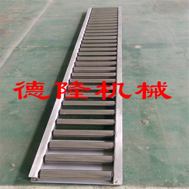 无动力滚筒输送线传送机装卸货滚筒滑梯流水线滑道物流快递分拣线