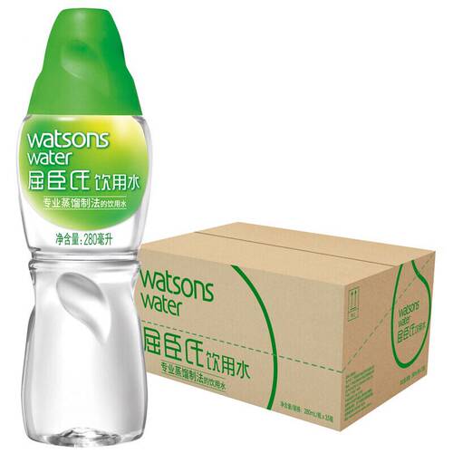 屈臣氏蒸馏制法饮用水280ml