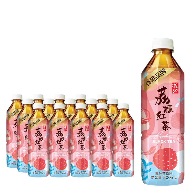鸿福堂果汁茶饮料荔枝红茶果味