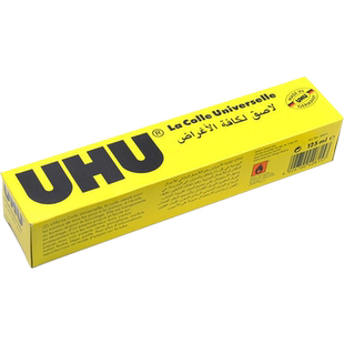 德国进口UHU强力液体胶透明手工专用塑料玻璃金属模型胶水粘合木工饰品材料木头专用透明强力软性补鞋u胶