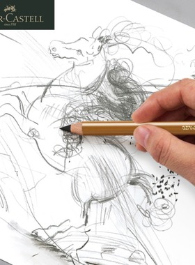 德国进口辉柏嘉碳笔PITT速写炭笔铅笔素描速写绘画铅笔美术速写素描专业写生绘画特浓铅笔初学者素描铅笔