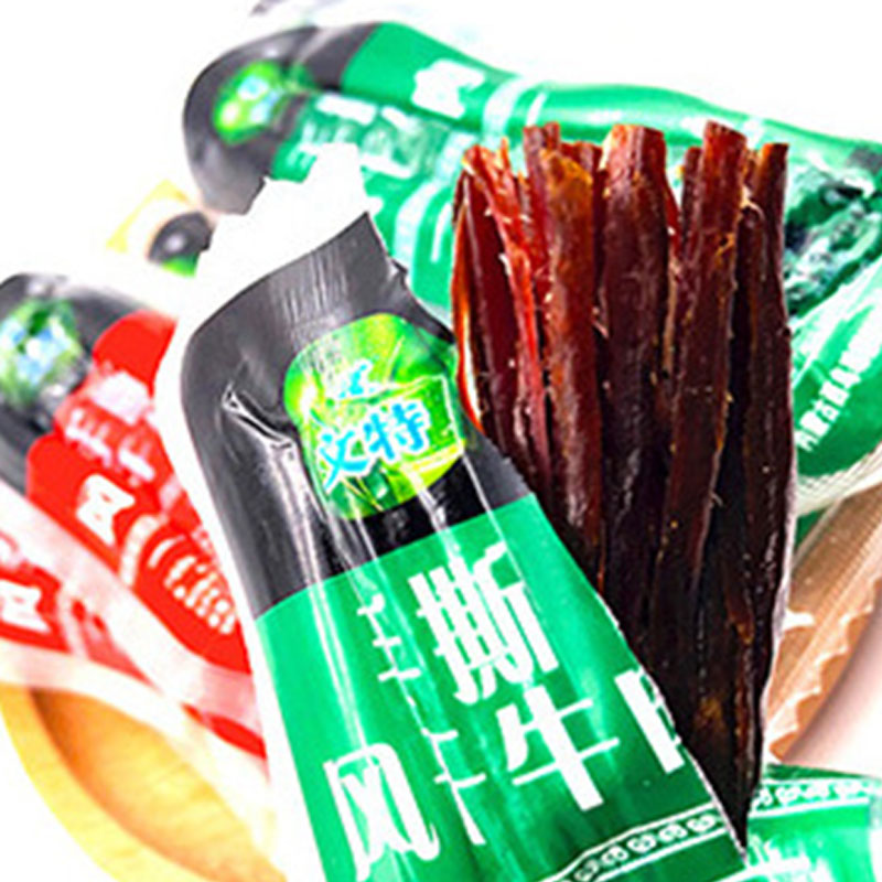 Wente Inner Mongolia specialty hand shredded dried beef strips cooked food independent packaging 500g