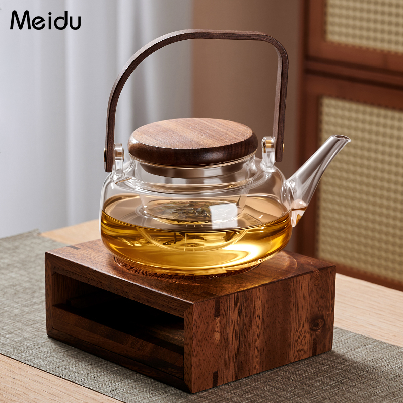 玻璃煮茶壶耐高温加厚烧水