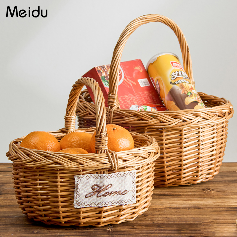 水果篮藤编手提果篮子