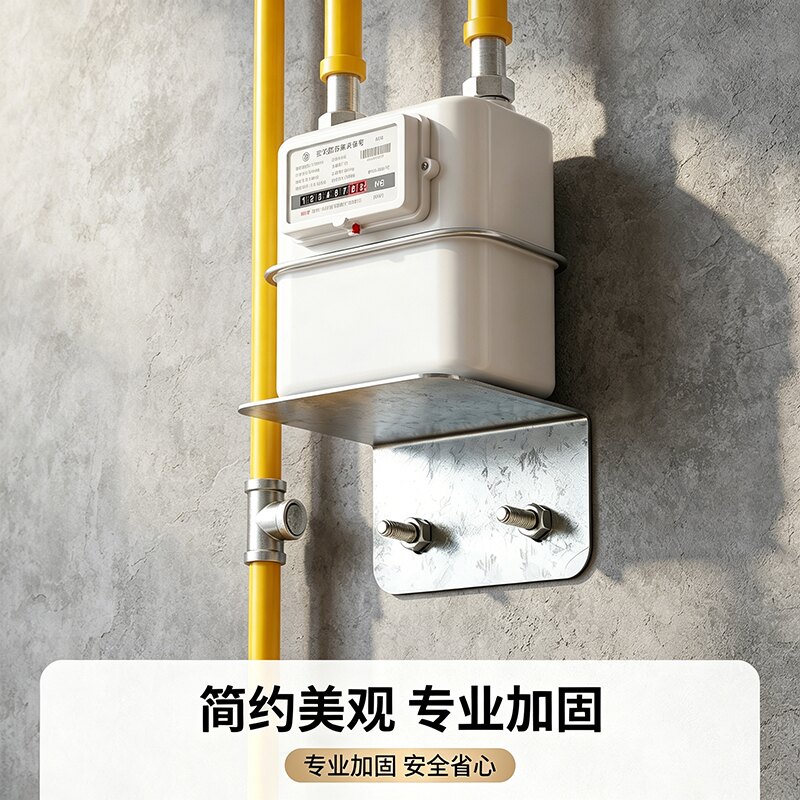 家用天燃气表支架壁挂式厨房墙壁置物架固定架家用气表安装配件
