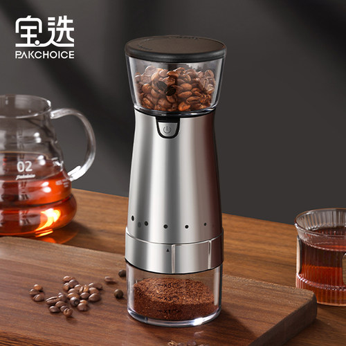 电动磨豆机一体小型家用可携式现磨研磨器具自动咖啡机咖啡豆研磨