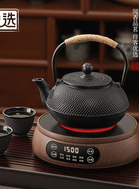 宝选电陶炉煮茶壶泡茶养生壶户外明火烧水壶炭火围炉煮茶铸铁茶壶