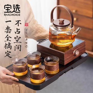 煮茶壶煮茶器2023新款煮茶炉具明火玻璃烧水壶水果泡茶专用电陶炉