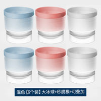 Food-grade large ice hockey mold ice-making wonder, whisky household large silicone round ice cube tray, ice cube spherical thumbnail 2
