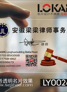 律师法律商务商业个性创意商务公司金融服务理财名片设计制作LY00267
