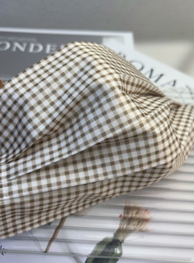 男女通用成人时尚灰色格子款一次性3层印花口罩女神网红 独立包装